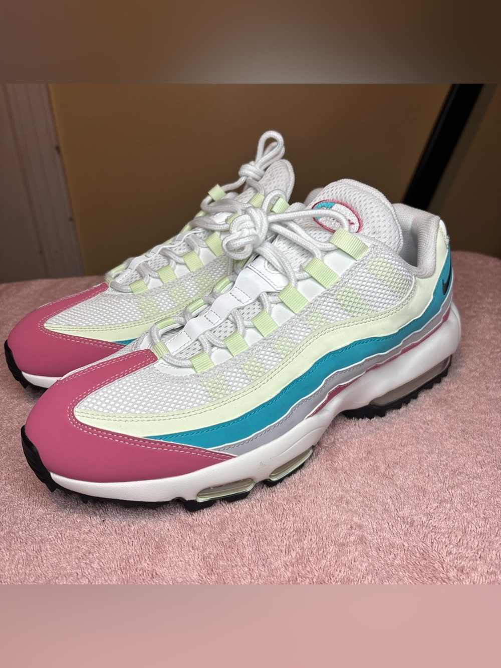 Nike Air Max 95 Golf Fierney Peony Volt Tint Dusty Cactus HV4696-600 Size 11 Men